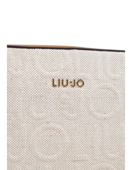 Liu Jo Sac bandoulière femme beige – Coton/lin zippé