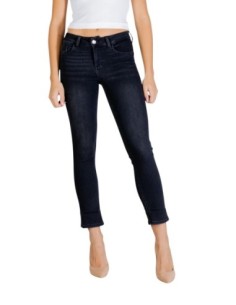 Liu Jo Jean femme noir – Coton/lyocell stretch, zip & bouton