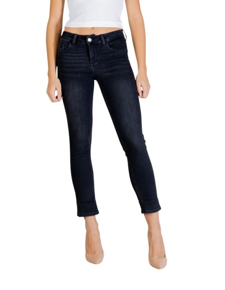 Liu Jo Jean femme noir – Coton/lyocell stretch, zip & bouton