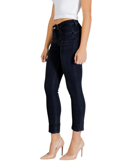 Liu Jo Jean femme noir – Coton/lyocell stretch, zip & bouton