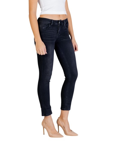 Liu Jo Jean femme noir – Coton/lyocell stretch, zip & bouton