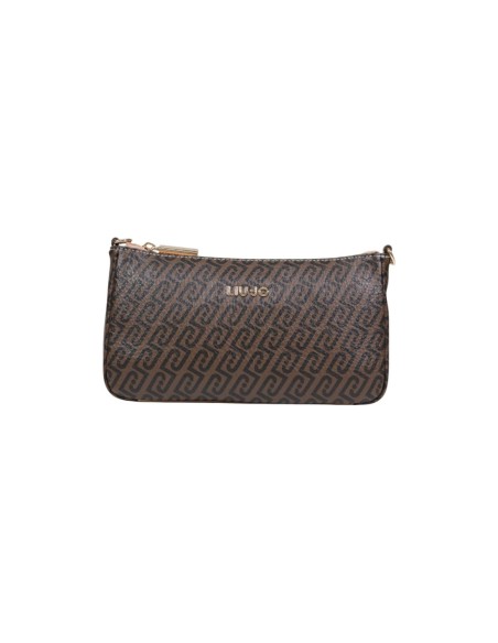 Liu Jo Pochette femme marron zippée 23 cm – Polyuréthane