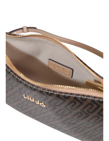 Liu Jo Pochette femme marron zippée 23 cm – Polyuréthane