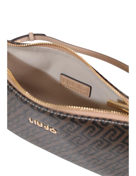 Liu Jo Pochette femme marron zippée 23 cm – Polyuréthane