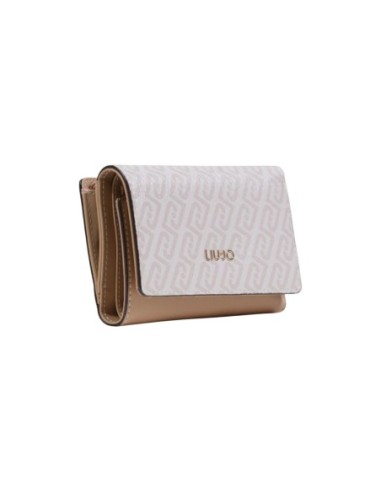 Liu Jo Portefeuille femme blanc – Bouton & compartiments