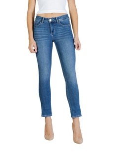 Liu Jo Jean femme bleu – Coton/lyocell stretch, zip & bouton