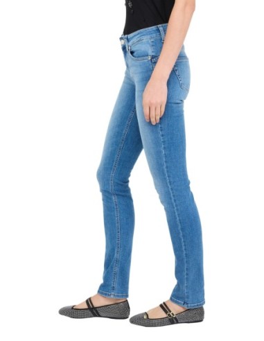 Liu Jo Jean femme bleu – Coton stretch, zip & bouton