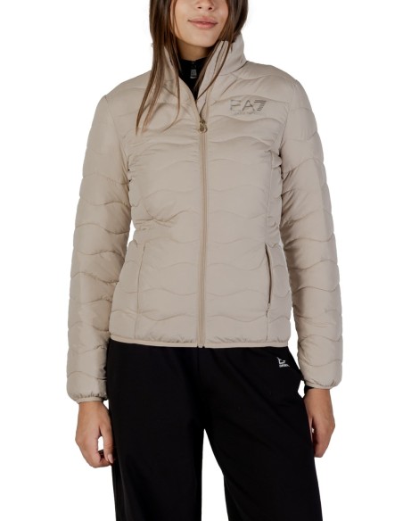 EA7 Veste femme beige zippée – Col montant
