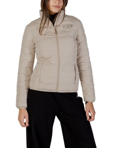 EA7 Veste femme beige zippée – Col montant