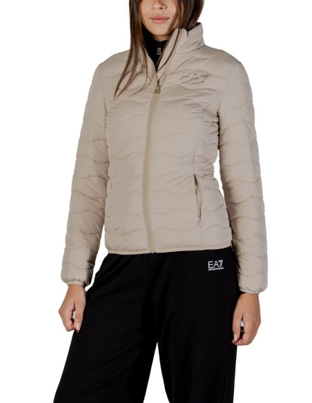 EA7 Veste femme beige zippée – Col montant