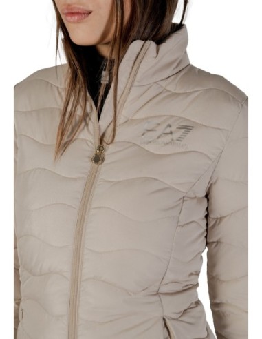 EA7 Veste femme beige zippée – Col montant
