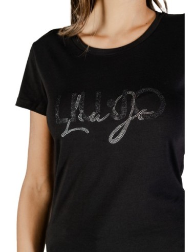 Liu Jo T-shirt femme noir strass – 100% coton