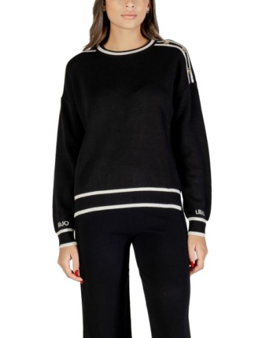 Liu Jo Pull femme noir – Viscose & soie