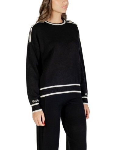 Liu Jo Pull femme noir – Viscose & soie