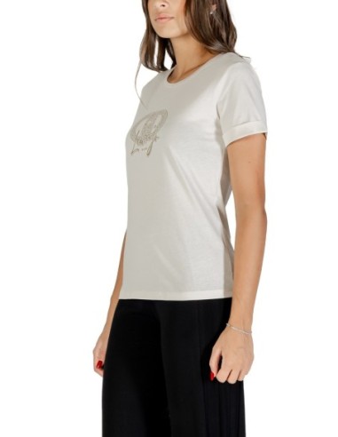 Liu Jo T-shirt femme blanc imprimé – 100% coton