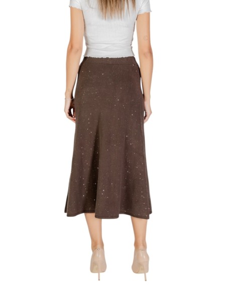 Liu Jo Jupe femme marron à pois – Style élégant
