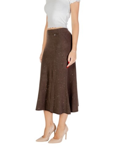 Liu Jo Jupe femme marron à pois – Style élégant