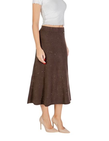 Liu Jo Jupe femme marron à pois – Style élégant