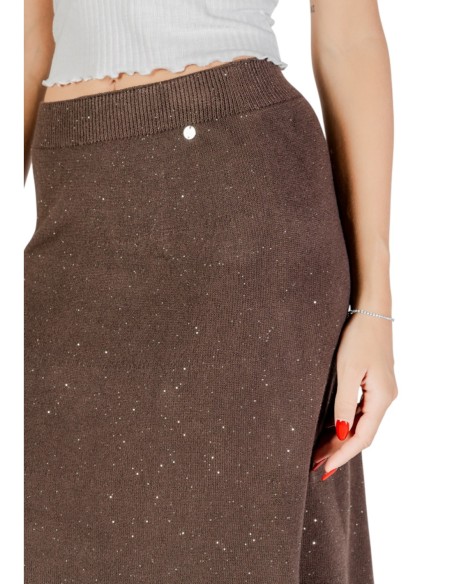 Liu Jo Jupe femme marron à pois – Style élégant