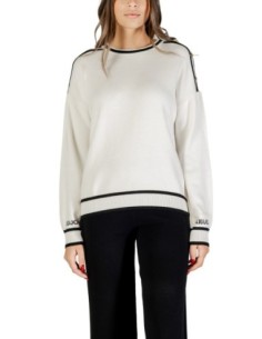 Liu Jo Pull femme blanc – Viscose & soie