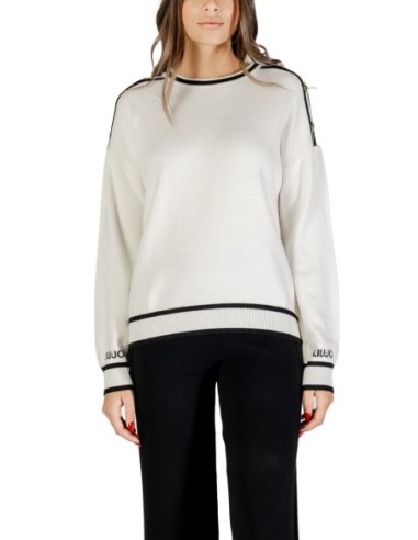 Liu Jo Pull femme blanc – Viscose & soie