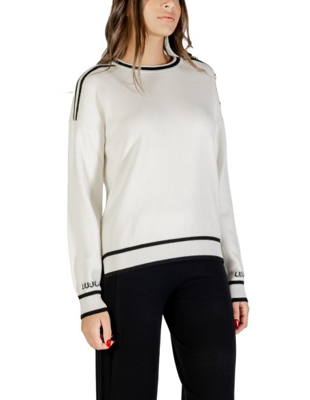 Liu Jo Pull femme blanc – Viscose & soie