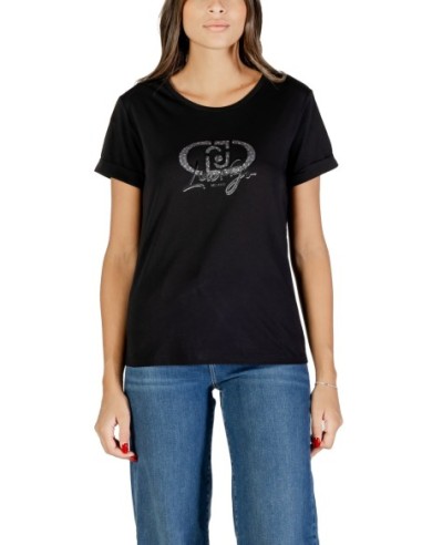 Liu Jo T-shirt femme noir imprimé – 100% coton