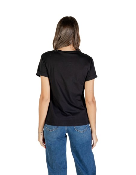 Liu Jo T-shirt femme noir imprimé – 100% coton