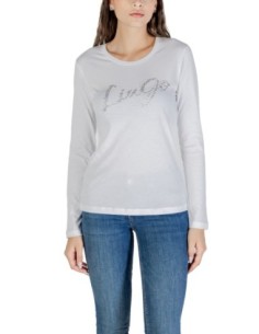 Liu Jo T-shirt femme blanc imprimé manches longues