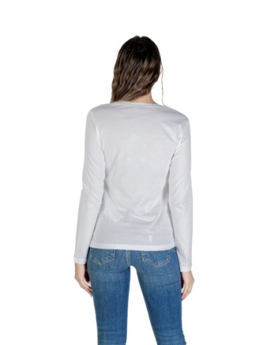 Liu Jo T-shirt femme blanc imprimé manches longues