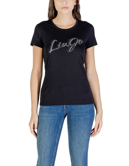 Liu Jo T-shirt femme noir imprimé – 100% coton
