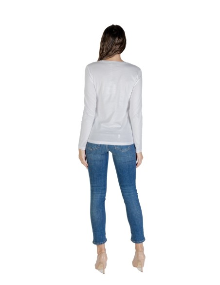 Liu Jo T-shirt femme blanc imprimé manches longues