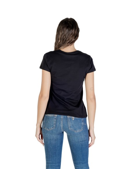 Liu Jo T-shirt femme noir imprimé manches courtes