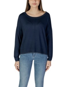 Liu Jo Pull femme bleu manches longues col rond