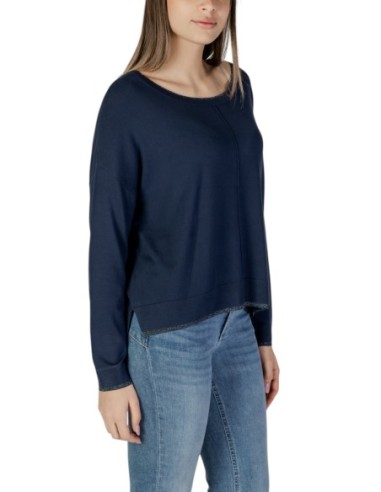 Liu Jo Pull femme bleu manches longues col rond