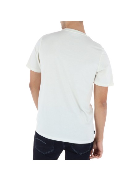 Timberland T-shirt homme blanc imprimé – Coton