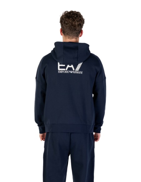 EA7 Survêtement homme bleu zippé – Capuche