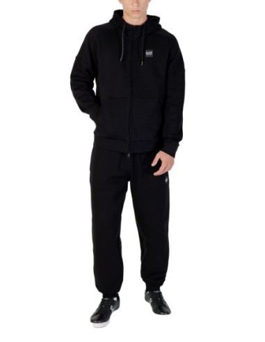 EA7 Survêtement homme noir zippé – Capuche