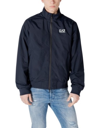 EA7 Veste homme bleue zippée – Polyamide