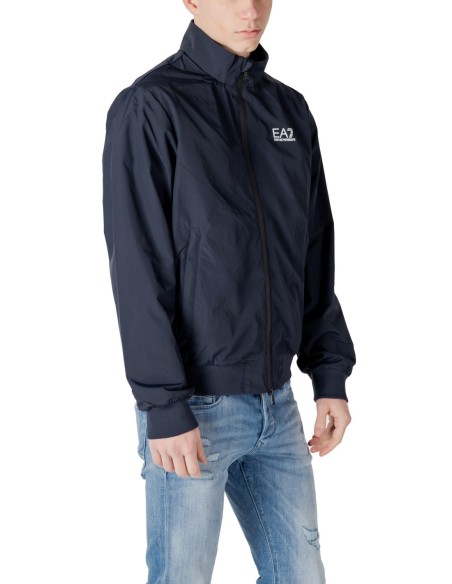 EA7 Veste homme bleue zippée – Polyamide