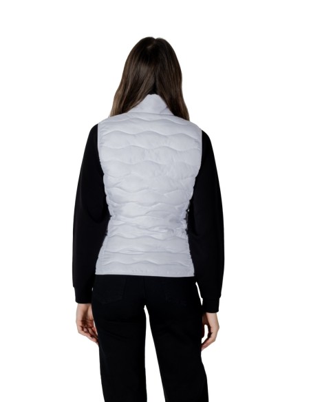 EA7 Gilet femme blanc zippé – Polyester