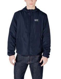 EA7 Veste homme bleue zippée – Polyester