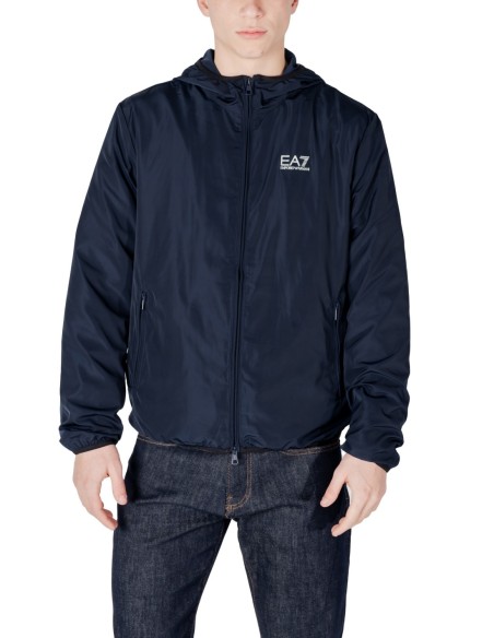 EA7 Veste homme bleue zippée – Polyester