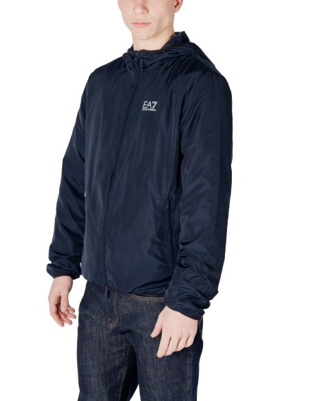 EA7 Veste homme bleue zippée – Polyester