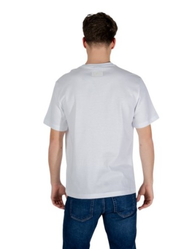 EA7 T-shirt homme blanc manches courtes – Coton