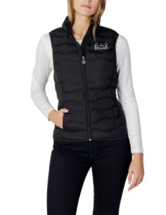 EA7 Gilet femme noir zippé – Polyester