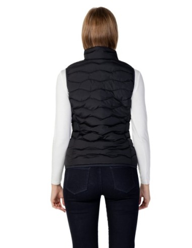 EA7 Gilet femme noir zippé – Polyester