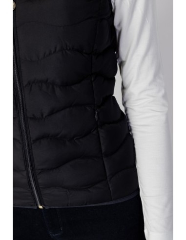 EA7 Gilet femme noir zippé – Polyester