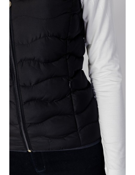 EA7 Gilet femme noir zippé – Polyester