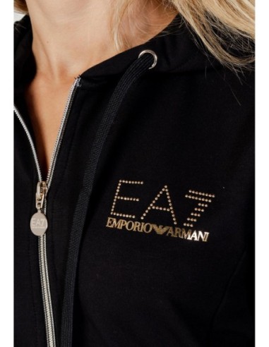 EA7 Survêtement femme noir zippé – Capuche